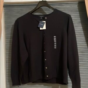 Lands’ End Women’s Cardigan Sweater - True Navy - 3X